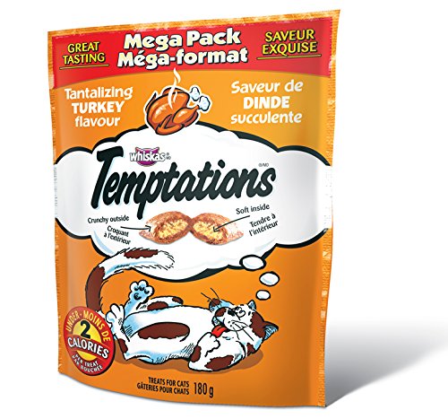 Whiskas 28127 Temptations Tantalizing Turkey Cat Treats 10/180 Gm