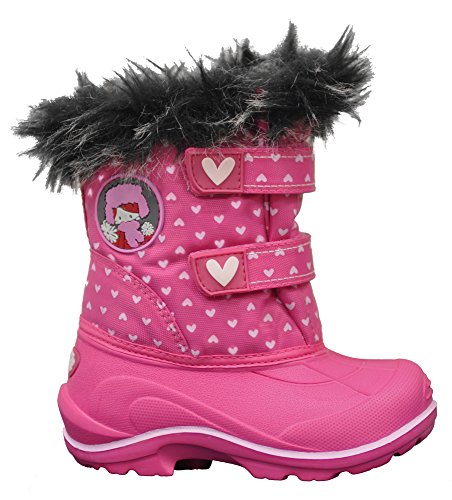 Naturmania Nat's SM1380B Baby Boots Winter avec Eva Base (Pink Hearts, 5)