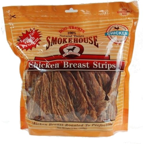 Smokehouse DD7801 Chicken Breast Strips Dog Treats 32 oz