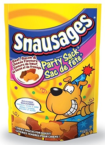 Delmonte 10935 Snausages Party Sack Dog Dog Snack 12/252 GM