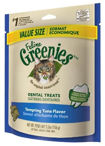 Feline Greenies Dental traite le thon tentant pour les chats, 5,5 onces par la Nutro Company [fournitures pour animaux de compagnie]