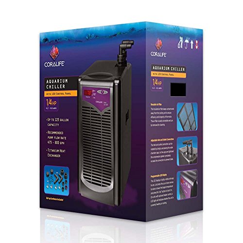 Coralife 36062 Aquarium Chiller (125Gallon(1/4HP))