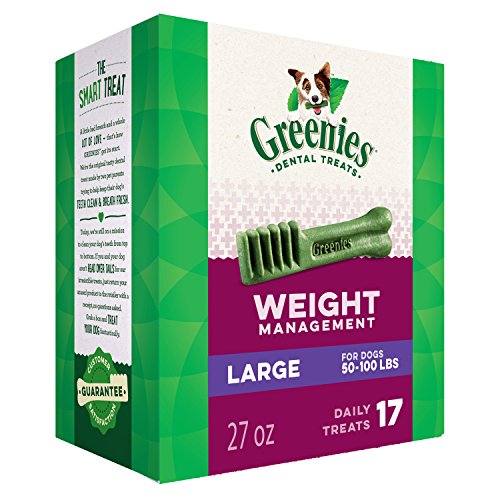 Greenies Weight Management Large Dental Dog Treats, 27 Oz. Pack (17 Treats)