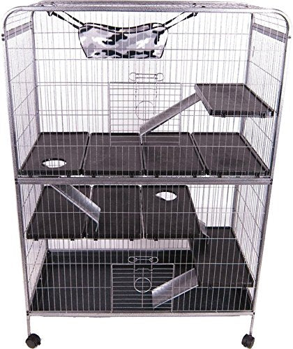 WARE 089496 Lrs Deluxe Ferret Home Grey, 42X20.75X59.5In