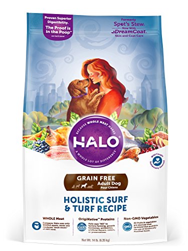 Halo Spot's Stew Grain Free Hearty Surf n' Turf Recipe for Dogs, 28-Pound