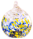 Allsop Garden Hanging Rechargeable LED Garden Outdoor Solar Glass Drop Lantern (Yellow/Blue)