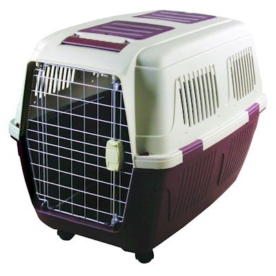 Tuff Crate DD9987 Deluxe Pet Carrier For Dog (Burgundy)