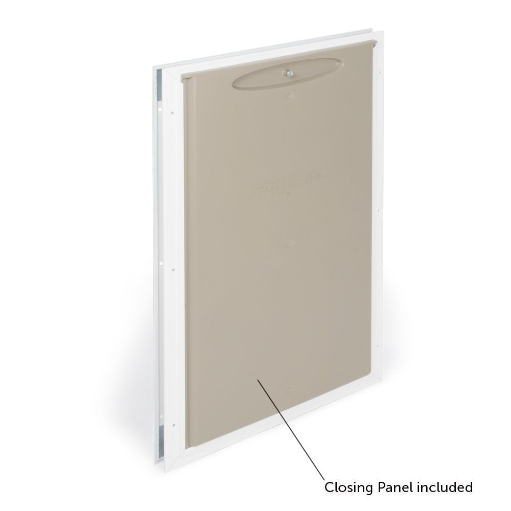PetSafe Freedom Aluminum Pet Door for Dogs and Cats, White, Tinted Vinyl Flap