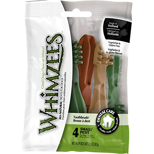 Whimzees 47835 Toothbrush Treat 3.5" Small 4PK