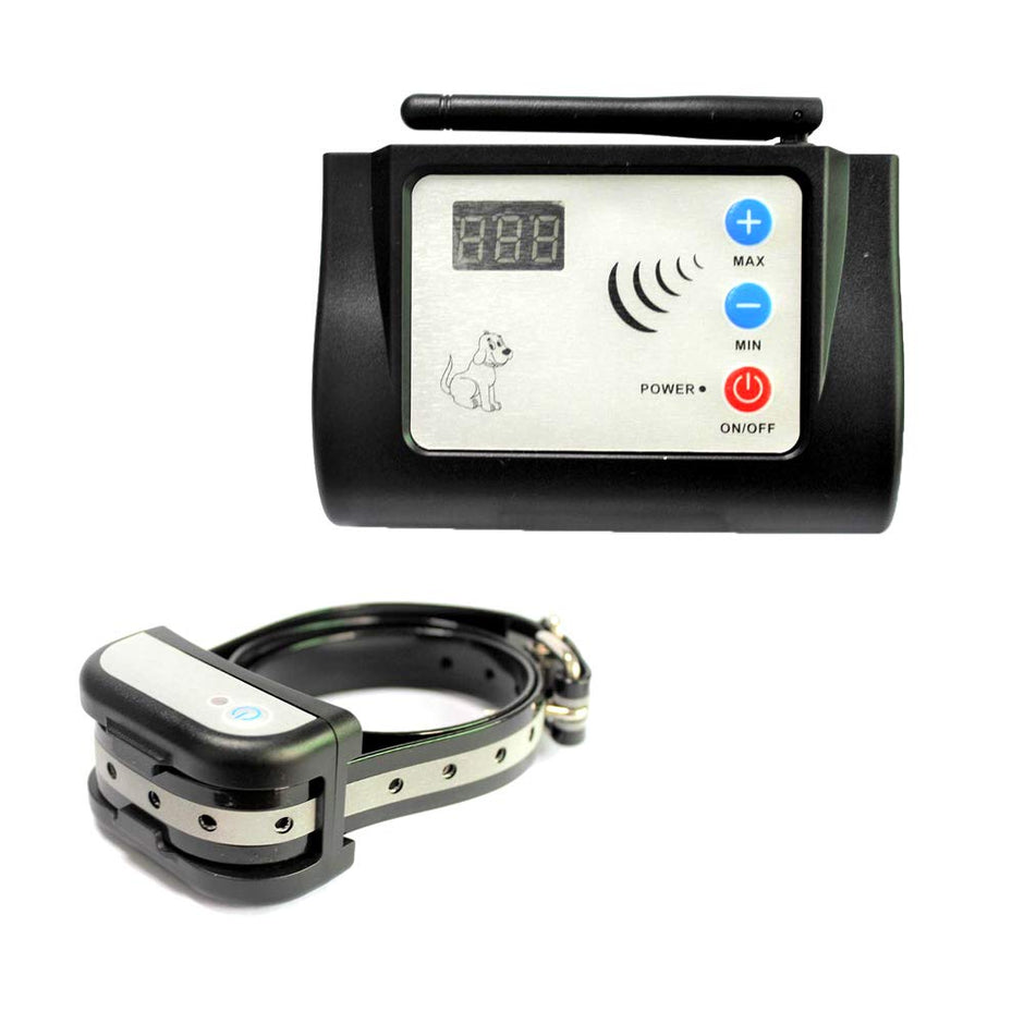 Wireless Pet Fence - Free to Roam Wireless Containment for Dogs - Rechargeable & Waterproof - Vibration & Static Shock Collar - Easy Installation No Need to Dig Trench & Bury Wire (1 Dog)