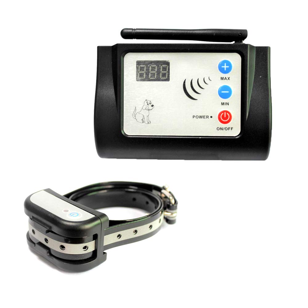 Fence pour animaux de compagnie sans fil - Free à parcourir le confinement sans fil pour les chiens - rechargeable et étanche - vibration et collier statique - installation facile pas besoin de creuser des trenchs et des bury (1 chien)