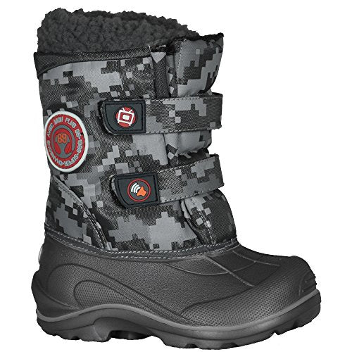 Boots d'hiver Baby Baby de Naturmania Nat avec base EVA (Digital Gray, 4)