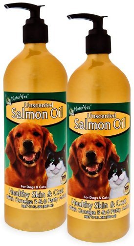 Lot de 2 huiles de saumon non parfumées NaturVet (34 fl oz)