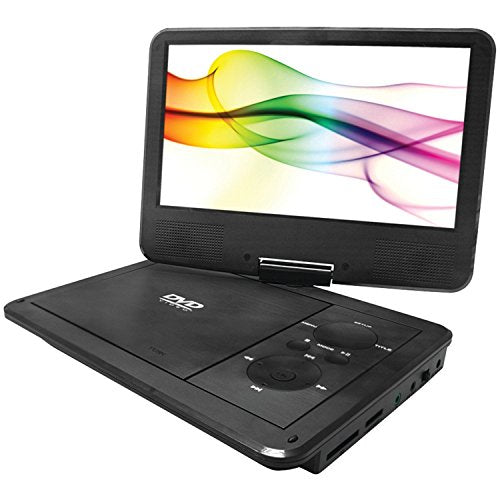 Curtis Sylvania SDVD9019 9-Inch Swivel Screen Portable DVD Player with 5 Hour Rechargeable Battery - Black