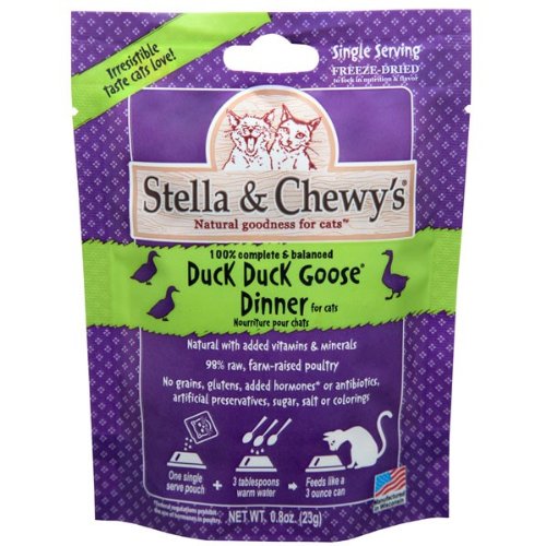 Stella & Chewys Duck Duck Goose Freeze Dried Cat Dinner 24 x 0.8oz