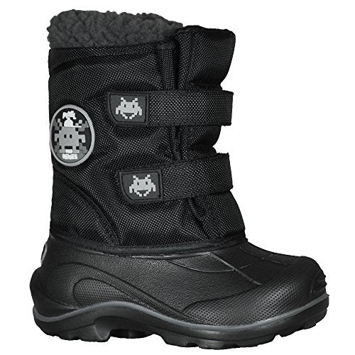 Bottes d'hiver Baby Baby de Naturmania Nat avec Base Eva (Black Pixel, 8)
