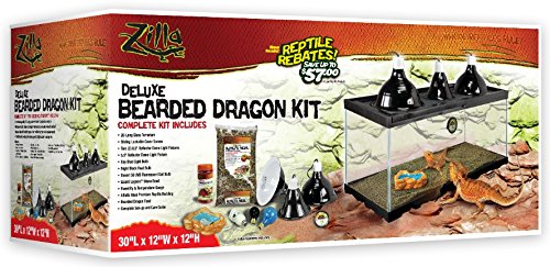 Zilla 28002 Bearded Dragon Kit Long 20Gallon 30X12X12