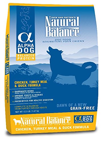 Natural Balance 42215 Alpha Grain Free Chicken,Turkey Meal and Duck Dog Food 12.5 Lb