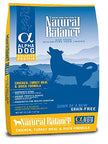 Natural Balance 42215 Alpha Grain Free Chicken,Turkey Meal and Duck Dog Food 12.5 Lb