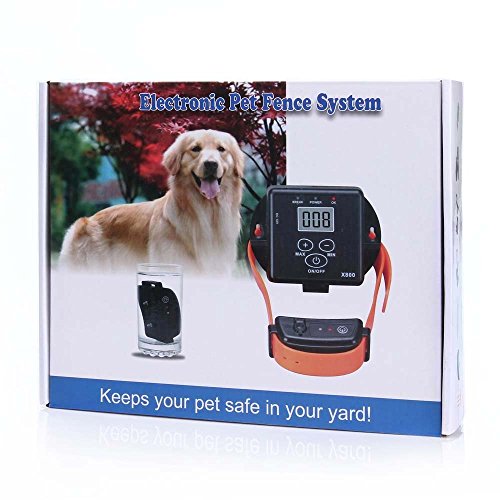 Système de clôtures électroniques Vjoy Système d'entraînement de formation en collier électronique pour chiens électroniques (pour un chien) imperméable