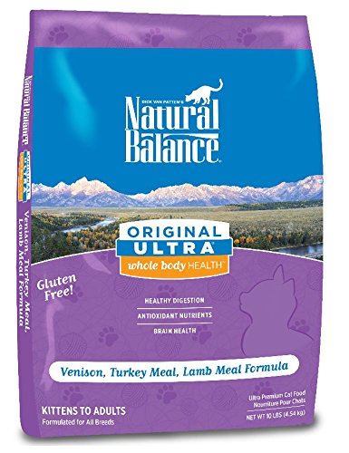 Natural Balance 52014 Ultra Whole Body Health Venison,Turkey and Lamb Cat Food (10LB)