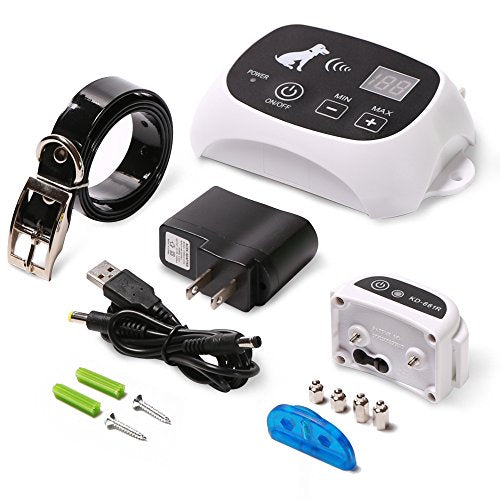 Dog Fence Wireless, émetteur et récepteur rechargeable, le plus récent système de confinement
