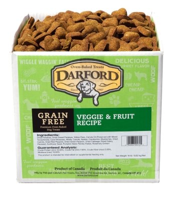 Darford Holistic All Natural Grain Free Veggie And Fruit Recipe Bulk Treats, 19-Pound