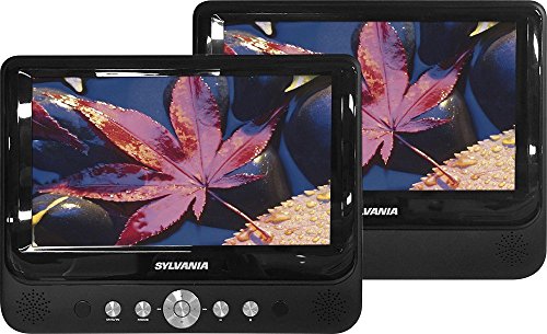 Curtis Sylvania SDVD9957 Premium 9 inch Dual Screen Portable DVD Player - Black