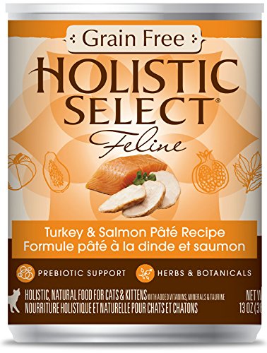 Sélection holistique Sélectricité Grain sans dinde / saumon Pate Cat Alimentation