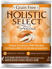 Sélection holistique Sélectricité Grain sans dinde / saumon Pate Cat Alimentation