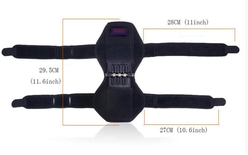 Knee Booster Knee Braces Tibial Booster Power Lifting Joint Support Knee Pad Portable Easy Breathable Sweat-Absorbent Spring Kneepad Stable Upper and Lower Knee Knee Protection