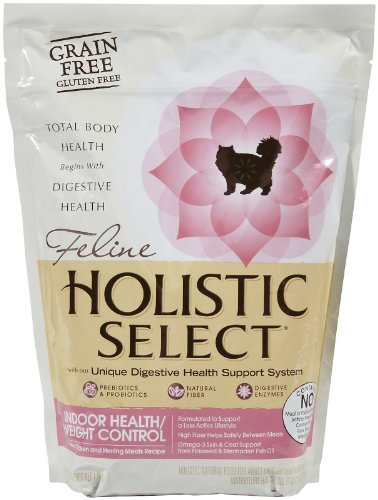 Holistic Select 39216 Grain Free Indoor Cat Weight Control Food 5LB(6)