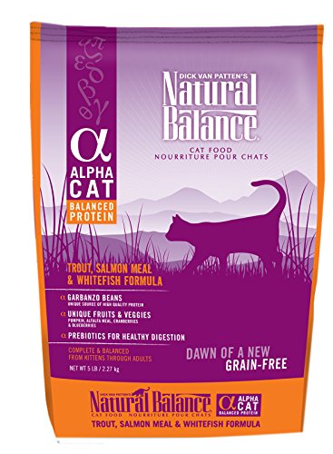 Natural Balance 52106 Alpha Grain Free Trout, White Fish & Salmon Cat Food (5LB(4))