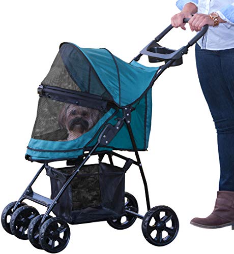 Pet Gear No-Zip Happy Trails Lite Petroller Pet, entrée sans fermeture à glissière, Green de pin