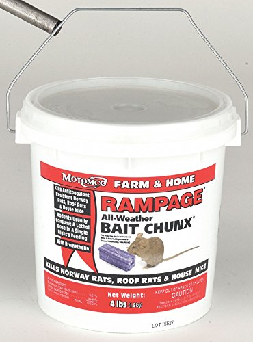 Rodenticide, morceaux, 4 lb, brométhaline, comprend (121) 15 g de morceaux, 200 degrés de fusion F - 1 chacun