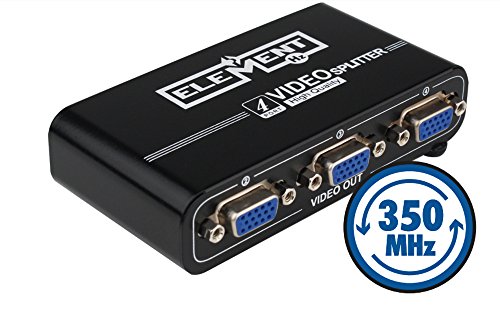 Élément hz ele1x4spv350 1 entrée 4 sortie Splitter VGA 350MHz, envoyez un signal VGA jusqu'à 164 pieds (50m)