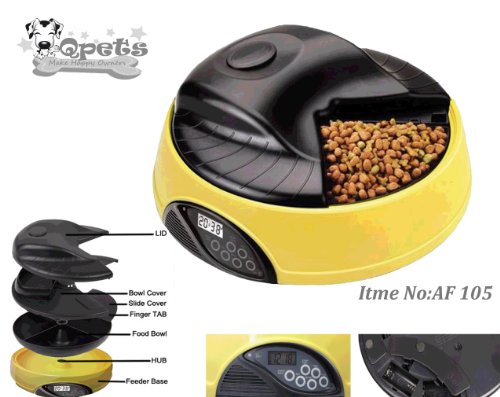 Chien d'alimentation automatique et chats 4 repas avec enregistreur et écran LCD