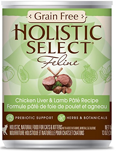 Sélection holistique Sélectionner le foie de poulet gratuit / assiette d'agneau pour chat
