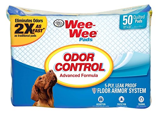 Four Paws 97076 Wee Wee Odor Control Pads 50PK