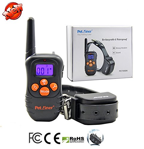 Amadog 998N 200M 10 Levels Remote Vibration Shock-Free Electric Dog Training Collar With Lcd Display Screen - 42pcs