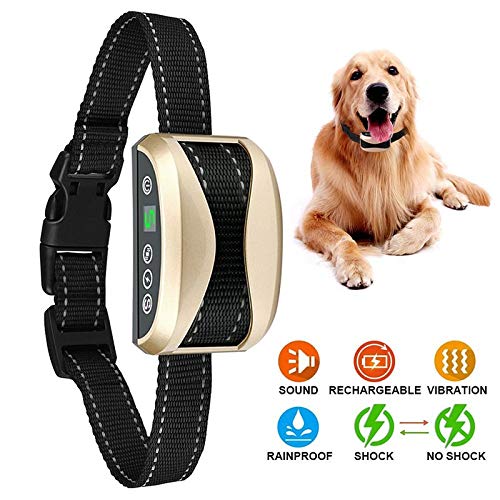 PATPET Pet Dog Waterproof Rechargeable Anti Bark Adjustable-Dog Training Collars