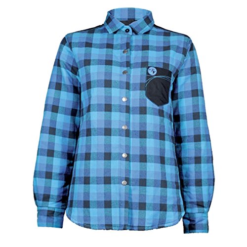 Pilote&Filles Plaid shirt padded (Blue, M)
