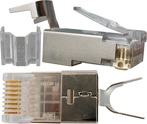 Câble vertical 012-021 Plug Cat6A blindé pour câble solide ou échoué - 100pk