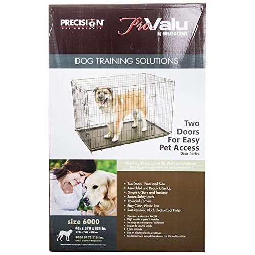 Precision Pet Petmate ProValu Two Door Wire Dog Crate Precision Lock System, 6 Sizes