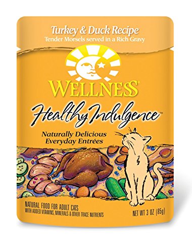 Bien-être 89087 Indulgence saine Turquie et canard aliment de chat 24/3 oz