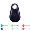 Key Finder, Mini GPS Tracker Bluetooth 4.0 Car Anti Lost Device GPS Tracker Pet Car Surveillance Bicycle Mini Locator Key Fob Key Finder for Wallet Car Kid Pets