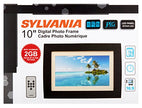 Curtis Sylvania SDPF1089 10-Inch Wood Finished LED Digital Photo Frame with Remote Control