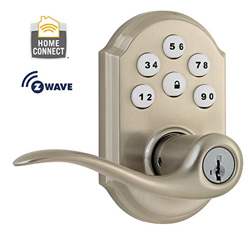 Kwikset Smartcode Z-Wave Electronic Touch Papad avec levier, compatible avec Alexa via Samsung SmartThings et / ou Wink