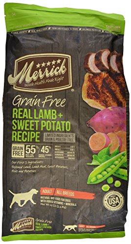 Merrick Grain Free Lamb & Swew Patate Recette Dog Food