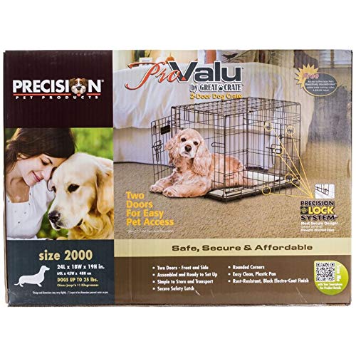Precision Pet SnooZZy 30 by 19 by 21-Inch 2-Door Baby Crate, Size 3000, Pink